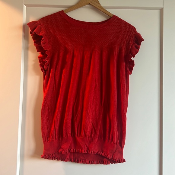 Ann Taylor Tops - Ann Taylor knit red top | Size: Large